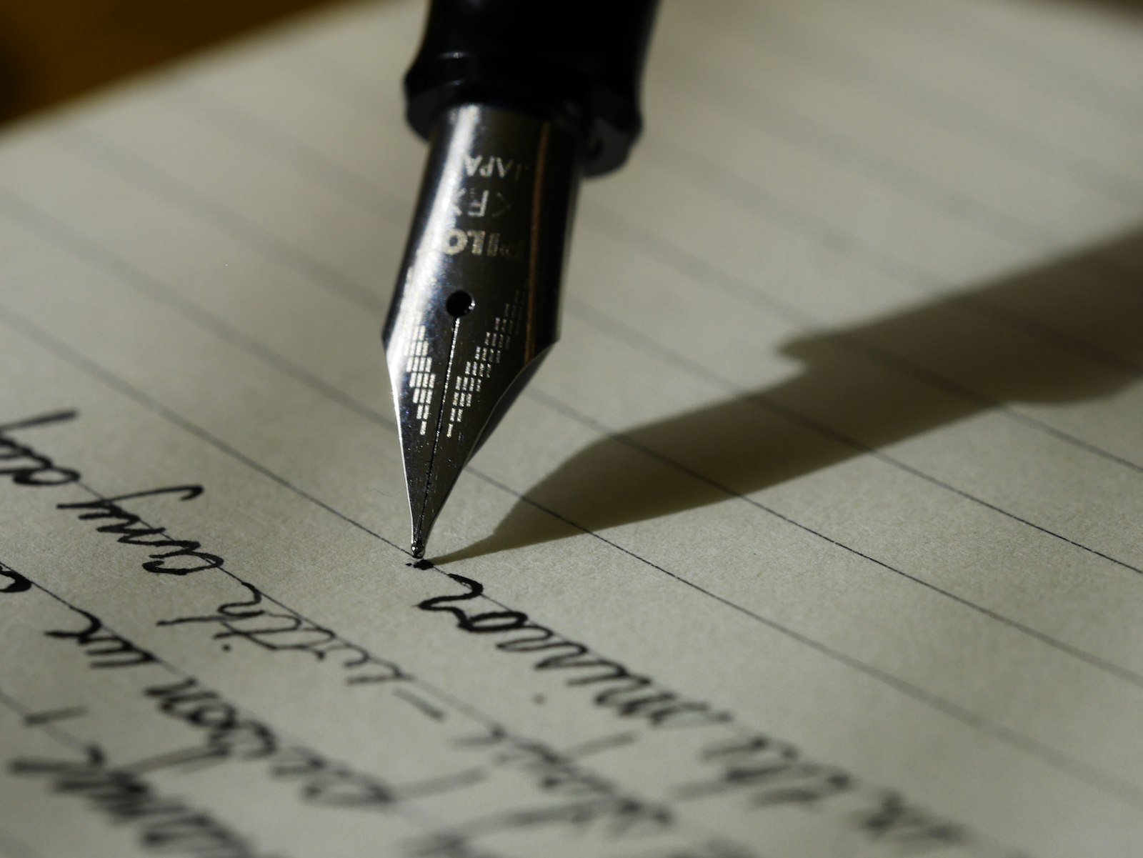 Writing down what has been happening